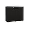 Tuhome Letna Double Door Cabinet Dresser, 2 Drawers, 4 Interior Shelves, 3 Cabinets With Door, Rod, Black CLW6470 - alternate 7